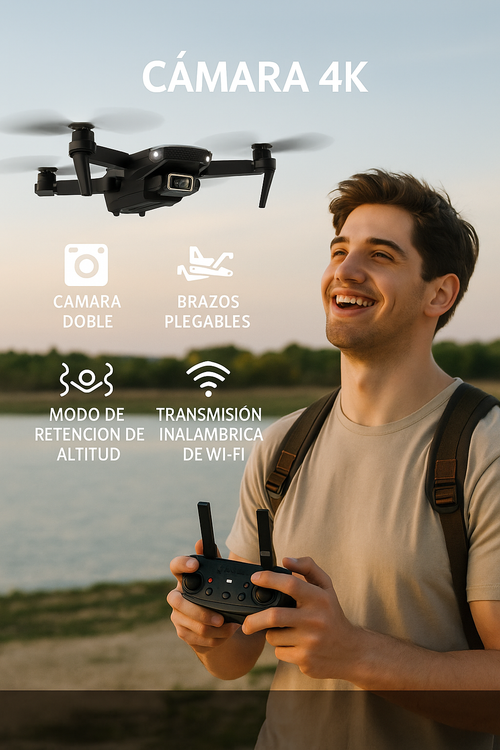 Drone 4k Plegable PRO
